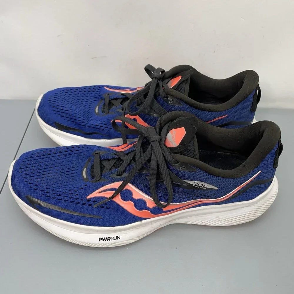 Saucony Ride 15 Sneakers Shoes Running Training Athletic Blue Mens 10.5